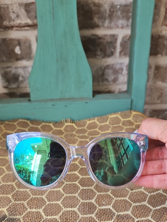 Havaianas Accessories - Havaianas Nobonha Reflective Green Arms Brazilian Flag Sunglasses